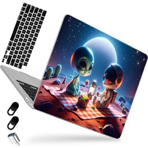 MEEgoodo for M3 MacBook Air 13.6 inch Case 2024 2022, Clear Cover Fit Model A3113 A2681 M2, Flexible Plastic Cover for M2 13 inch Laptop, Hard Shell Cases for MacBook Air M2, Cherry Blossom & Sparrow