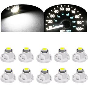 T3 Neo Wedge Led Bulbs,Cluster Lights 3030 SMD Chip 8mm Base,Dash Instrument Xenon White Clock Light Check Engine Transmission HVAC AC Heater Climate Control Switch Indication Bulb Replacement