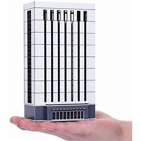 EatingBiting（R） N Scale 1/150 1/160 Modern Enterprise Government Skyscraper Buildings Models Realism Scene for DIY Sand Table Garden Micro Landscape Ornaments Decor Supply DIY Player Spray Painting