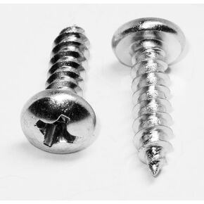 #8 x 5/8" inch Zinc Pan Head Phillips Sheet Metal Wood Screws (100 Pack) phsms by Fasteners DP