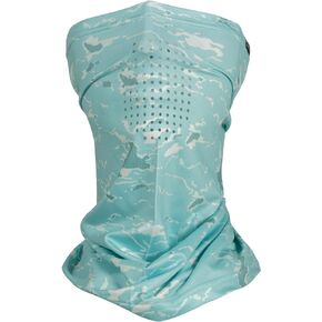 Salt Life Tactical Camo Face Shield, Sea Glass, OSFM