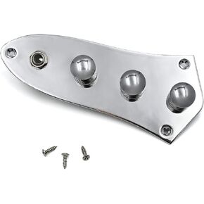Prewired J Bass Wiring Harness Plate Set 1 Tone 2 Volumes 1 Jack Fully Loaded Control for Fender Electric Jazz Bass