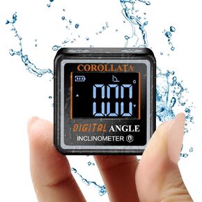Ultra Small Digital Angel Finder Magnetic Level, Rechargeable Angle Cube, Table Saw Miter Gauge, 4 * 90 Degree Protractor Electronic Inclinometer, Wood Working Measuring Tool