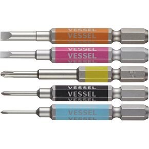 Vessel Single End Go-SAI Bit [No.GS5P-03] (Assorted 5PC Set) (Japan Import)