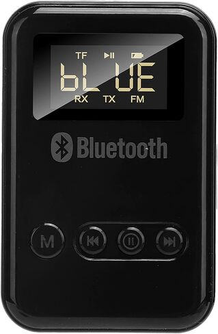 مستقبل إرسال Bluetooth5.0، محول صوت لاسلكي بلوتوث 2 في 1، مع شاشة LED، للتلفزيون/الكمبيوتر/مكبر صوت سلكي/سماعات الرأس/الاتصال بدون استخدام اليدين في السيارة in Saudi Arabia