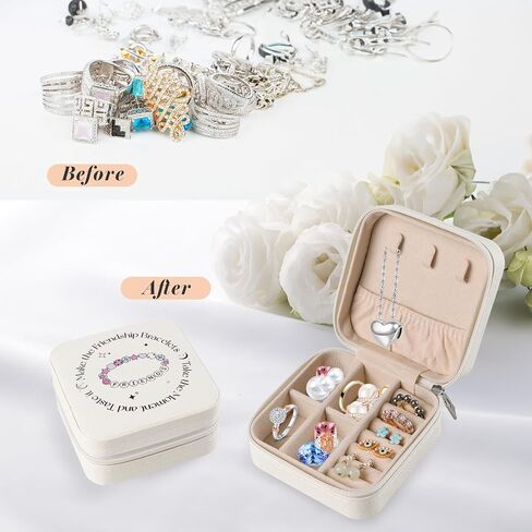 Travel Jewelry Case, Taylor Small Jewelry Box for TS Fans, Friend Gifts for Women Men, Portable Organizer For Rings Earrings Necklaces Gifts (White) in Saudi Arabia