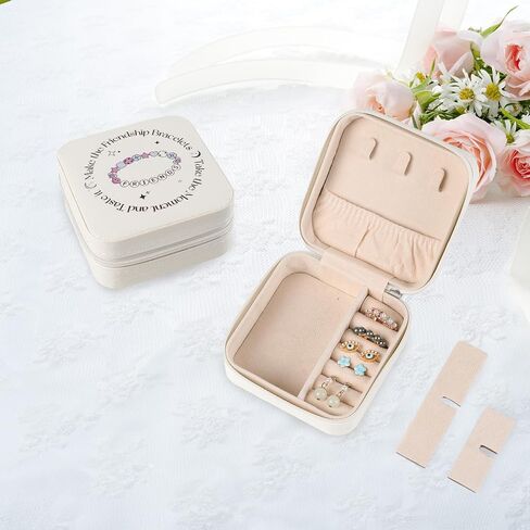 Travel Jewelry Case, Taylor Small Jewelry Box for TS Fans, Friend Gifts for Women Men, Portable Organizer For Rings Earrings Necklaces Gifts (White) in Saudi Arabia