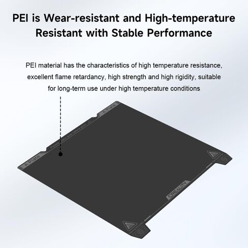 Official Creality K1 Max Build Plate PEI Sheet, 315 x 310mm Smooth Removable Flexible Spring Surface Excellent Heat Resistance Heated for Ender 3 S1 Plus K1 Max 3D Printer(Without Magnetic Base) in Kuwait