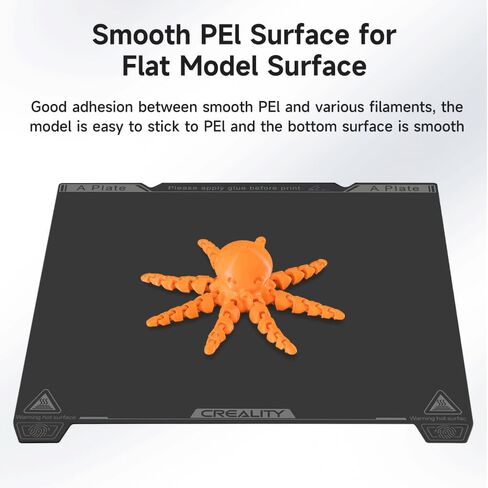 Official Creality K1 Max Build Plate PEI Sheet, 315 x 310mm Smooth Removable Flexible Spring Surface Excellent Heat Resistance Heated for Ender 3 S1 Plus K1 Max 3D Printer(Without Magnetic Base) in Kuwait