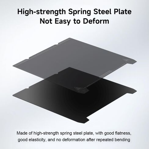 Official Creality K1 Max Build Plate PEI Sheet, 315 x 310mm Smooth Removable Flexible Spring Surface Excellent Heat Resistance Heated for Ender 3 S1 Plus K1 Max 3D Printer(Without Magnetic Base) in Kuwait