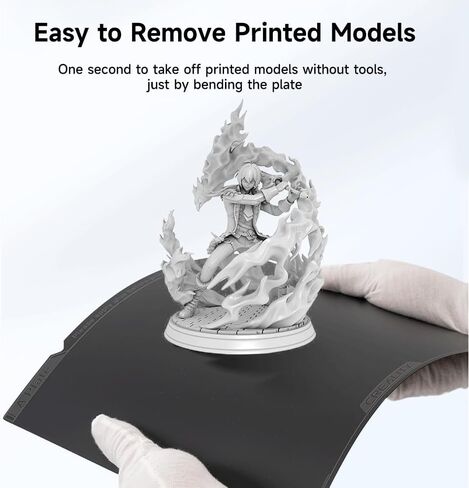 Official Creality K1 Max Build Plate PEI Sheet, 315 x 310mm Smooth Removable Flexible Spring Surface Excellent Heat Resistance Heated for Ender 3 S1 Plus K1 Max 3D Printer(Without Magnetic Base) in Kuwait