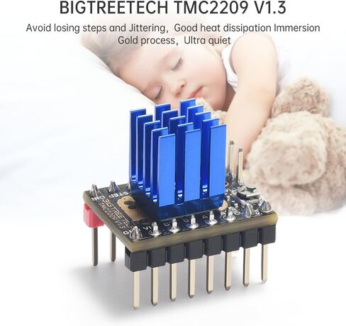 BIGTREETECH Direct 6 قطع TMC2209 V1.3 محرك متدرج 2.8A UART عصا خطوات صامتة للغاية تدعم وضع الخطوة/DIR للأخطبوط V1.1/Octopus pro/SKR V1.4 Turbo SKR 3 Manta M4P/M5P/M8P لوحة التحكم in Saudi Arabia