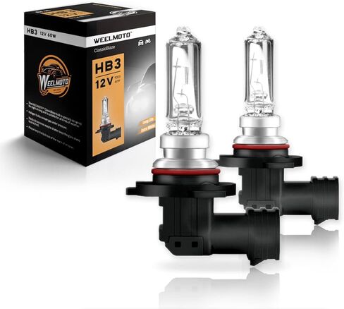 2023 ترقية HB3 9005 ClassicBlaze - لمبة هالوجين أمامية عالية السطوع مضادة للوهج، شعاع عالٍ، لمبة بديلة منخفضة الشعاع مع إضاءة فائقة السطوع وعمر طويل 12 فولت 60 وات (تحتوي على لمبتين) in Kuwait