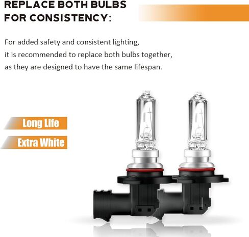 2023 ترقية HB3 9005 ClassicBlaze - لمبة هالوجين أمامية عالية السطوع مضادة للوهج، شعاع عالٍ، لمبة بديلة منخفضة الشعاع مع إضاءة فائقة السطوع وعمر طويل 12 فولت 60 وات (تحتوي على لمبتين) in Kuwait