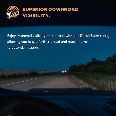 2023 ترقية HB3 9005 ClassicBlaze - لمبة هالوجين أمامية عالية السطوع مضادة للوهج، شعاع عالٍ، لمبة بديلة منخفضة الشعاع مع إضاءة فائقة السطوع وعمر طويل 12 فولت 60 وات (تحتوي على لمبتين) in Kuwait