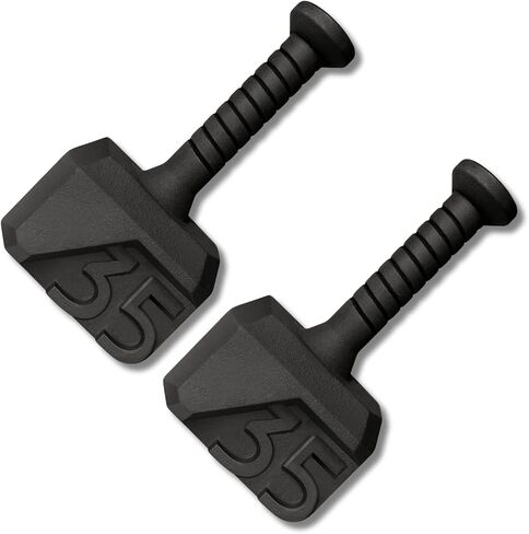 Yes4All Hammer Kettlebell مقبض مضاد للانزلاق لتمارين أوزان Macebell، والدفع للأعلى، ومعدات تدريب القوة بمقبض - زوج 35 رطلاً in Saudi Arabia