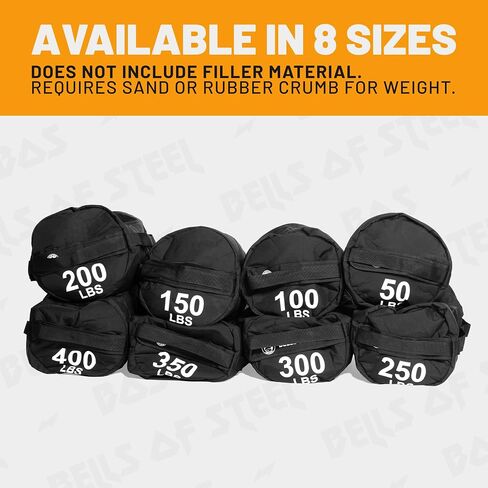 Sandbags for Working Out [Bells of Steel] Workout Sand Bag, Commercial and Home Gym Sand Bags for Weight Training, Strongman Training with Handles for Fitness, Cross, Strength Training in Saudi Arabia