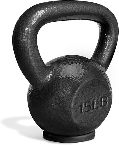 Yes4All Kettlebell من الحديد الزهر مع قاعدة مطاطية واقية، أجراس تدريب القوة لرفع الأثقال والتكييف والقوة والتدريب الأساسي in Kuwait