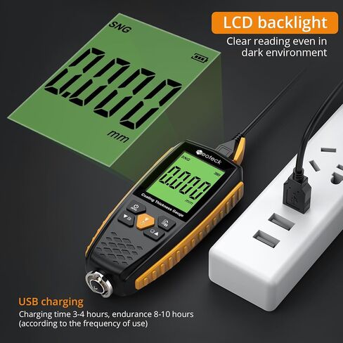 Neoteck 0-1300um Paint Thickness Gauge Car Coating Thickness Meter for Used Car Buyers, Paint Mil Thickness Meter Gauge Check The Car’s Original Coating Auto Car Paint Meter in Saudi Arabia