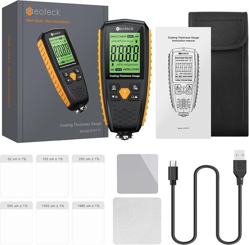 Neoteck 0-1300um Paint Thickness Gauge Car Coating Thickness Meter for Used Car Buyers, Paint Mil Thickness Meter Gauge Check The Car’s Original Coating Auto Car Paint Meter in Saudi Arabia