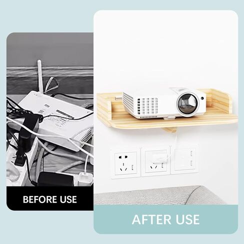 جدار جبل خشبي العارض الجرف العائمة العارض جدار حامل العارض جدار الرف العارض جدار حامل جدار تخزين الرف للديكور المنزل in Kuwait