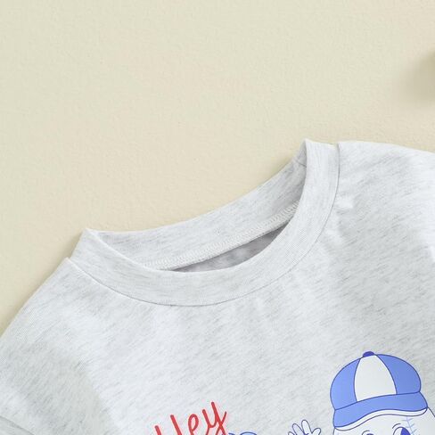 Baby Boy Girl Baseball Bubble Romper Little Slugger Baseball Print Oversized Bodysuit Short Sleeve Summer Clothes in Saudi Arabia