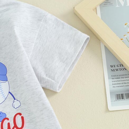 Baby Boy Girl Baseball Bubble Romper Little Slugger Baseball Print Oversized Bodysuit Short Sleeve Summer Clothes in Saudi Arabia