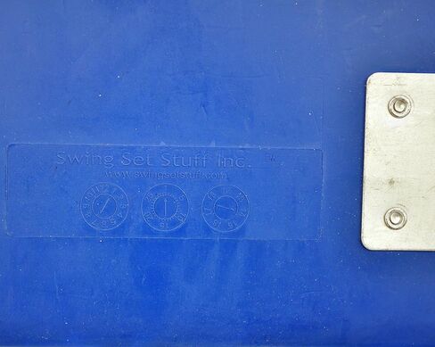 Swing Set Stuff Commercial Rubber Belt Seat with Chains & Hooks SSS Logo Sticker Playground Swing, Blue in Saudi Arabia