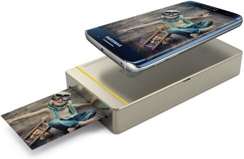 طابعة الصور الفورية المحمولة Kodak Mini - متوافقة مع Wi-Fi وNFC - تطبع صورًا مقاس 2.1 × 3.4 بوصة لاسلكيًا، تقنية طباعة DyeSub المتقدمة (أبيض) متوافقة مع Android وiOS in Kuwait