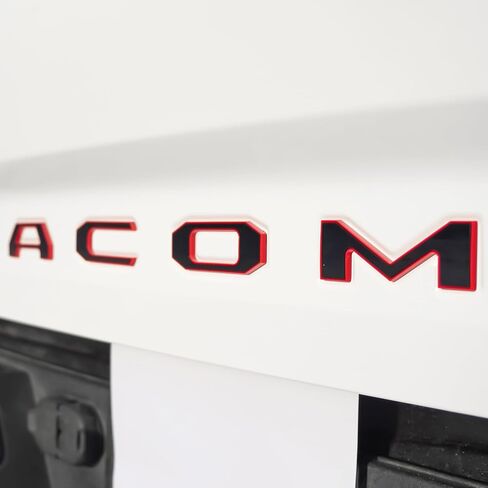 حروف إدراج الباب الخلفي باللون الأسود متوافقة مع 2016 2017 2018 2019 2020 2021 2022 2023 ملصقات شعار خلفي مرتفعة ثلاثية الأبعاد مع دعامة لاصقة سيكوتين (أسود مع حدود حمراء) in Kuwait