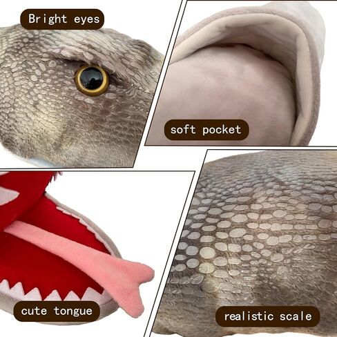 الدمى دمية اليد axolotl أفخم الدمى، لينة محشوة الحيوان لعب الدمى اليدوية للأطفال الذين تتراوح أعمارهم بين 4-8 قصة الدمى الحيوانية، دمية كبيرة مع دمية الفم المنقولة in Kuwait