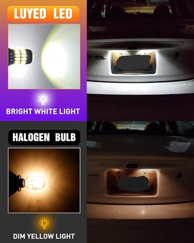 LUYED 921 912 لمبة LED زينون بيضاء ساطعة للغاية 2000 لومن أضواء عكسية احتياطية T15 W16W 4014&3030 34-EX شرائح LED لمبة مع عدسة للأضواء الخلفية والأضواء العكسية، حزمة من 2 in Kuwait