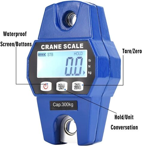 ميزان معلق رقمي للتعليق 300 كجم/660 رطل، ميزان إلكتروني محمول باليد، ميزان معلق رقمي صغير لصيد الأسماك، والصيد، والسفر، والأمتعة، والمزرعة، وثقيل، هدية عيد الأب (أزرق)، 10.5 × 3.2 × 1.9 بوصة in Kuwait