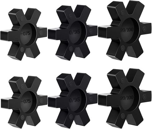 Flexible NBR Rubber Spider Insert Solid Spider Center Insert, Rubber Spider Insert Spider Center Insert for L Jaw Coupling L-Jaw Coupler (5Pcs L100) in Saudi Arabia