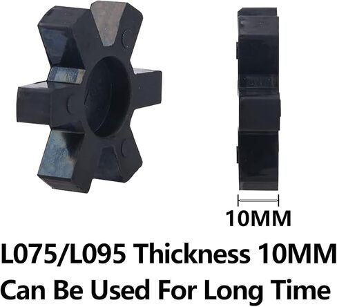 Flexible NBR Rubber Spider Insert Solid Spider Center Insert, Rubber Spider Insert Spider Center Insert for L Jaw Coupling L-Jaw Coupler (5Pcs L100) in Saudi Arabia