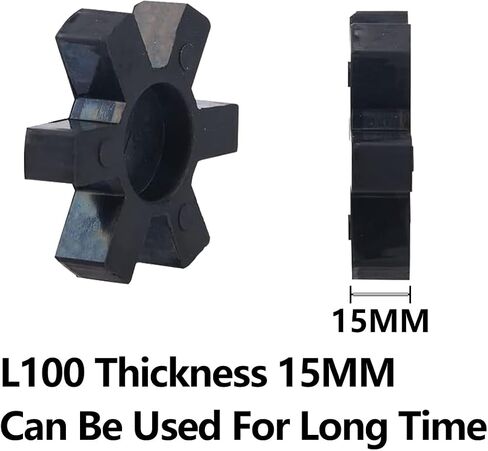Flexible NBR Rubber Spider Insert Solid Spider Center Insert, Rubber Spider Insert Spider Center Insert for L Jaw Coupling L-Jaw Coupler (5Pcs L100) in Saudi Arabia