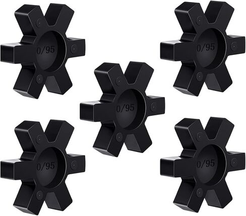 Flexible NBR Rubber Spider Insert Solid Spider Center Insert, Rubber Spider Insert Spider Center Insert for L Jaw Coupling L-Jaw Coupler (5Pcs L100) in Saudi Arabia