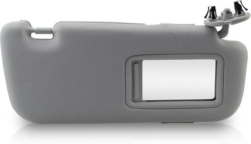Gray Driver Side Sun Visor Compatible with Toyota Corolla 2007-2013 Replace Left Sun Protection Shade 74320-02711-E0 in Saudi Arabia