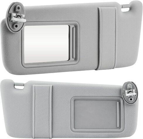 Youxmoto Sun Visor for Toyota Venza Left Driver Side, 2009 2010 2011 2012 2013 2014 2015 2016 with Sunroof, Grey Replaces # ‎74320-0T021-A1 in Saudi Arabia