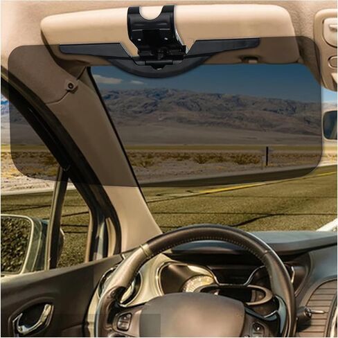 2 Pack Sun Visor Extender for car, Adjustable Sun Visor Extender Easy to Install, Clip on car Windshield Visor Extender, Universal Car Visor Extender Sun Blocker (Black-2 Pack) in Saudi Arabia