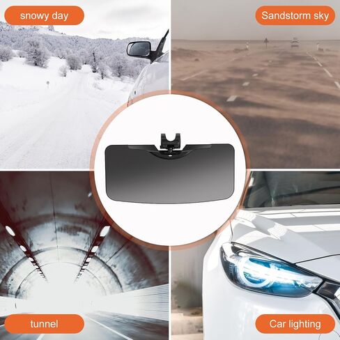 2 Pack Sun Visor Extender for car, Adjustable Sun Visor Extender Easy to Install, Clip on car Windshield Visor Extender, Universal Car Visor Extender Sun Blocker (Black-2 Pack) in Saudi Arabia