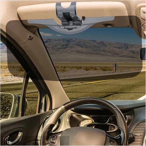2 Pack Sun Visor Extender for car, Adjustable Sun Visor Extender Easy to Install, Clip on car Windshield Visor Extender, Universal Car Visor Extender Sun Blocker (Black-2 Pack) in Saudi Arabia