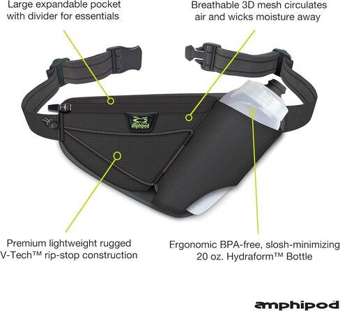 Amphipod Profile-Lite 20oz Bottle Pack, Waist & Hydration Belt - 20 oz in Kuwait