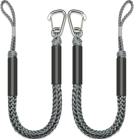 4FT قسط قارب بنجي قفص الاتهام خطوط جت سكي الملحقات مع البحرية الصف 316 مشبك الفولاذ المقاوم للصدأ رسو بأمان لجت سكي، SeaDoo، ياماها WaveRunner، كاياك، قارب عائم، زورق 4 ~ 5.5ft الأحمر in Kuwait