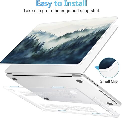 Mektron Case for 2023 MacBook Pro 16" M3 A2991 Fits M2 A2780 M1 A2485 (2021/2030) Pro/Max Chips with Touch ID, Hard Shell Plastic Laptop Cover Keyboard Cover Screen Protector,Peony Flowers C186 in Kuwait