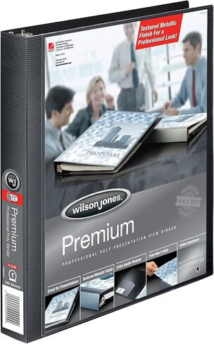 ويلسون جونز، ملف عرض، 1 بوصة، ممتاز، عرض تقديمي من البوليستر المعدني، ألوان متنوعة، 1 ملف (W88211B) (W88211) in Kuwait