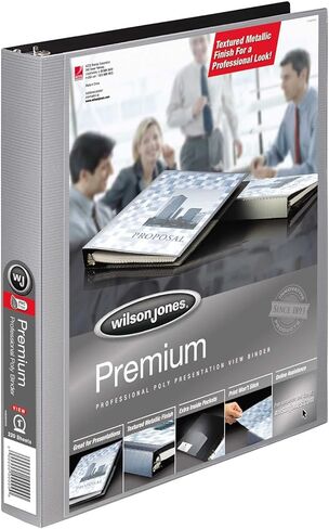ويلسون جونز، ملف عرض، 1 بوصة، ممتاز، عرض تقديمي من البوليستر المعدني، ألوان متنوعة، 1 ملف (W88211B) (W88211) in Kuwait