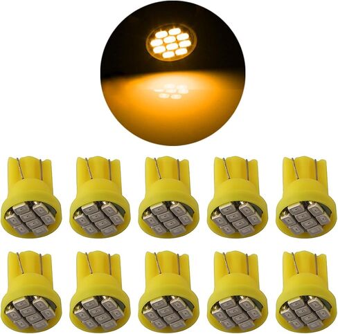 AUCELI 10PCS T10 194 168 Car Dash Instrument LED Light Bulbs, 12V Super Bright Automotive Bright Panel Gauge Cluster Dashboard LED Light Bulbs, Universal for SUV, Truck, RV and More（Blue） in Saudi Arabia