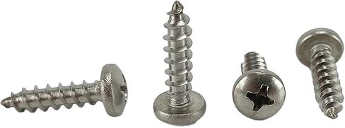 #10 x 1" Stainless Phillips Pan Head Sheetmetal Screw (1/2" to 2" Lengths in Listing) 100 Sheet Metal Screws (#10 x 1 inch) in Kuwait