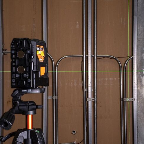 Klein Tools 93LCLGR Self-Leveling Laser Level, Rechargeable, Cross-Line Level with Bright Green Lines, Red Plumb, Magnetic Mounting Clamp in Saudi Arabia